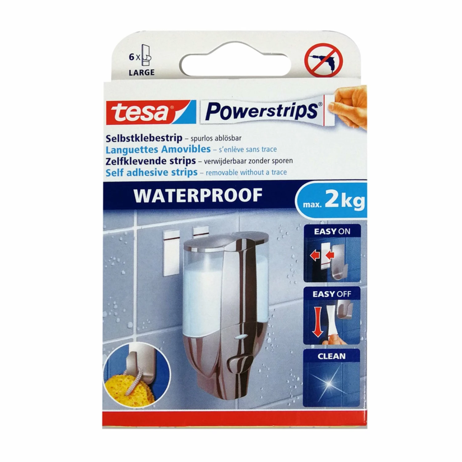 Tesa Powerstrips Waterproof - 2 cm breit 1 Tesa Powerstrips Waterproof - 2 cm breit