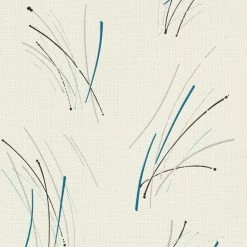 Vliestapete - Streifen - blau - 10 Meter