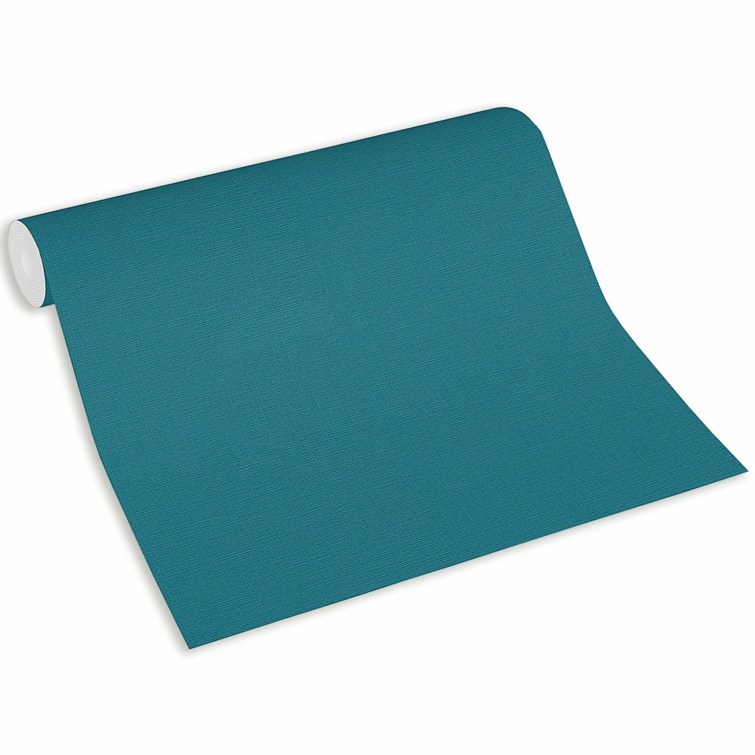 Vliestapete - türkis - uni - 10 Meter 2 Vliestapete - türkis - uni - 10 Meter – Bild 2