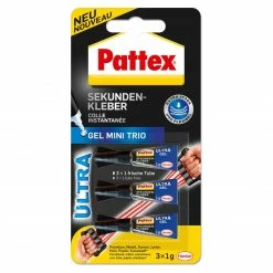 Pattex GEL MINI TRIO - Sekundenkleber - 3x 1 g