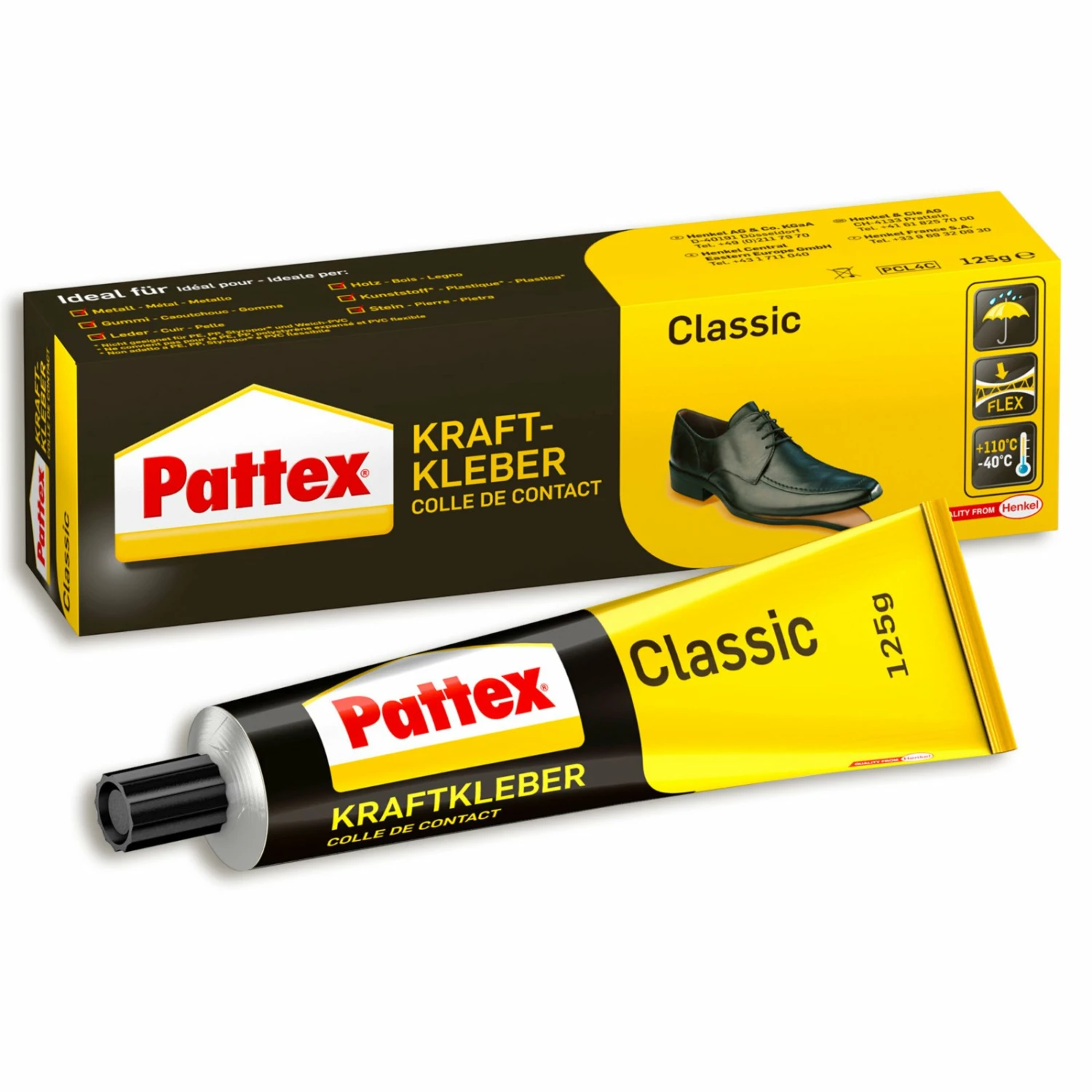 Pattex Kraftkleber Classic - lösemittelhaltig - 125 g 1 Pattex Kraftkleber Classic - lösemittelhaltig - 125 g