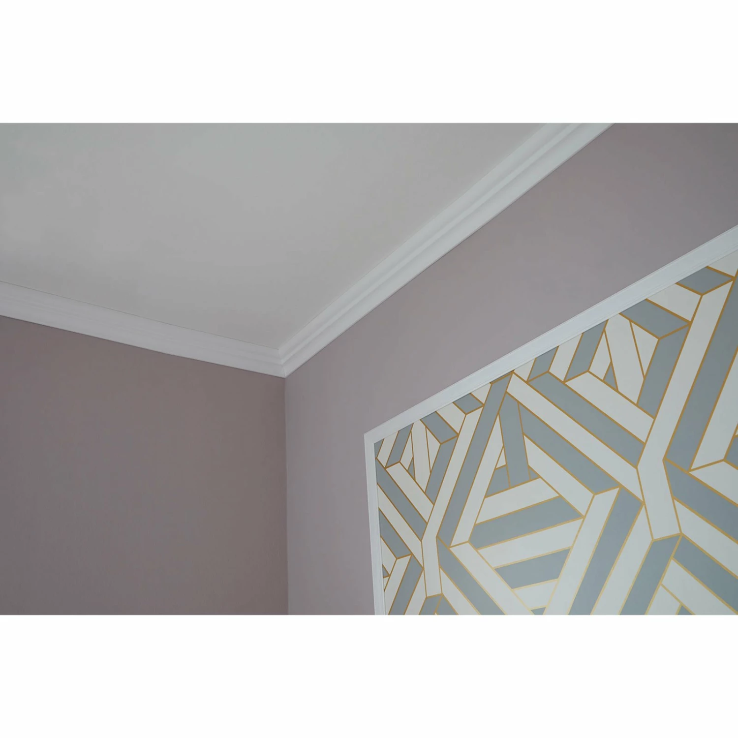 Zierleiste S100 - weiß - 2 Meter 2 Zierleiste S100 - weiß - 2 Meter – Bild 2