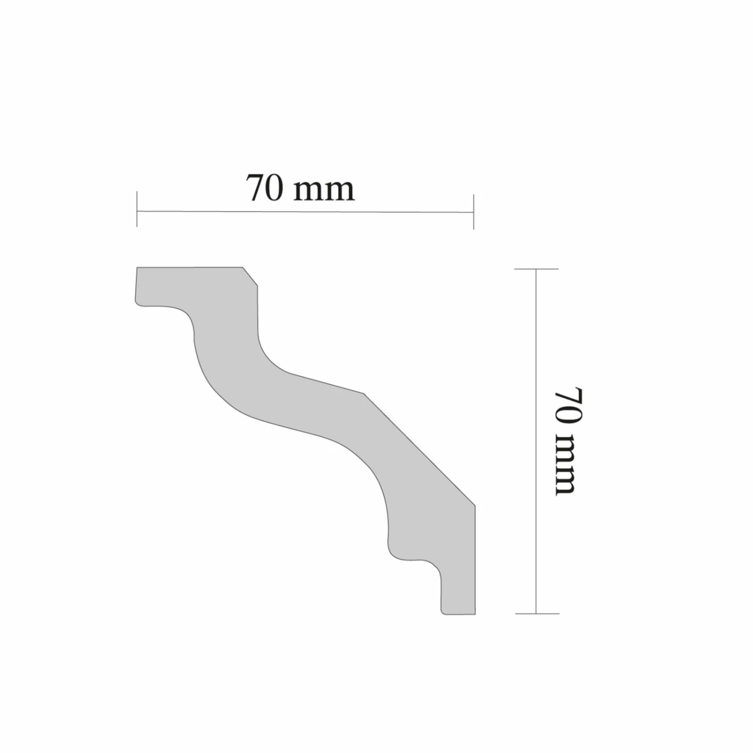 Zierleiste S100 - weiß - 2 Meter 3 Zierleiste S100 - weiß - 2 Meter – Bild 3