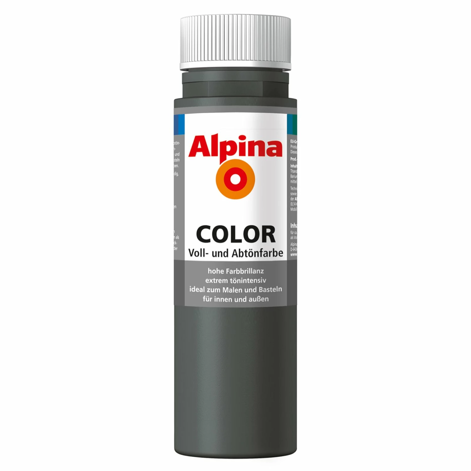 Alpina Voll- und Abtönfarbe COLOR - dunkelgrau - 250 ml 1 Alpina Voll- und Abtönfarbe COLOR - dunkelgrau - 250 ml