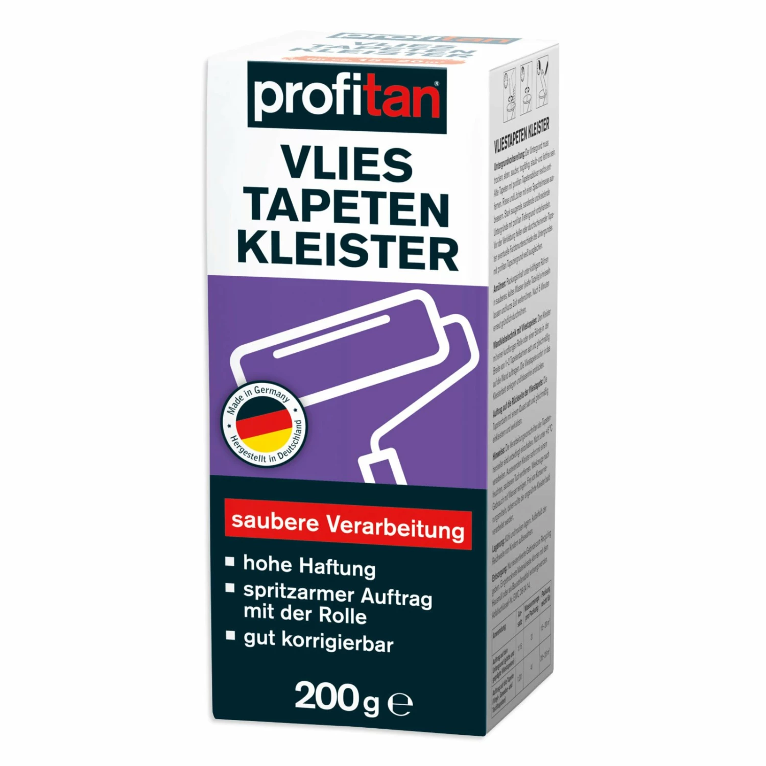 profitan Vliestapeten-Kleister - 200 g - spritzarm 1 profitan Vliestapeten-Kleister - 200 g - spritzarm