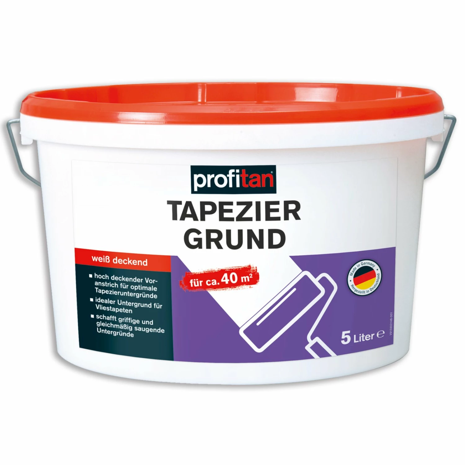 profitan Tapeziergrund - weiß - 5 Liter 1 profitan Tapeziergrund - weiß - 5 Liter