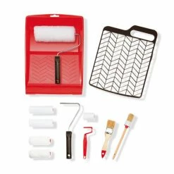 Lackier- und Streich-Set - 8-teilig