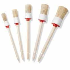 Ringpinsel-Set - 5-teilig - helle Borsten