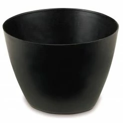 Gipsbecher - schwarz - Kunststoff - 9 cm hoch