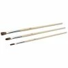 3-teiliges Pinsel-Set - Holzstiel
