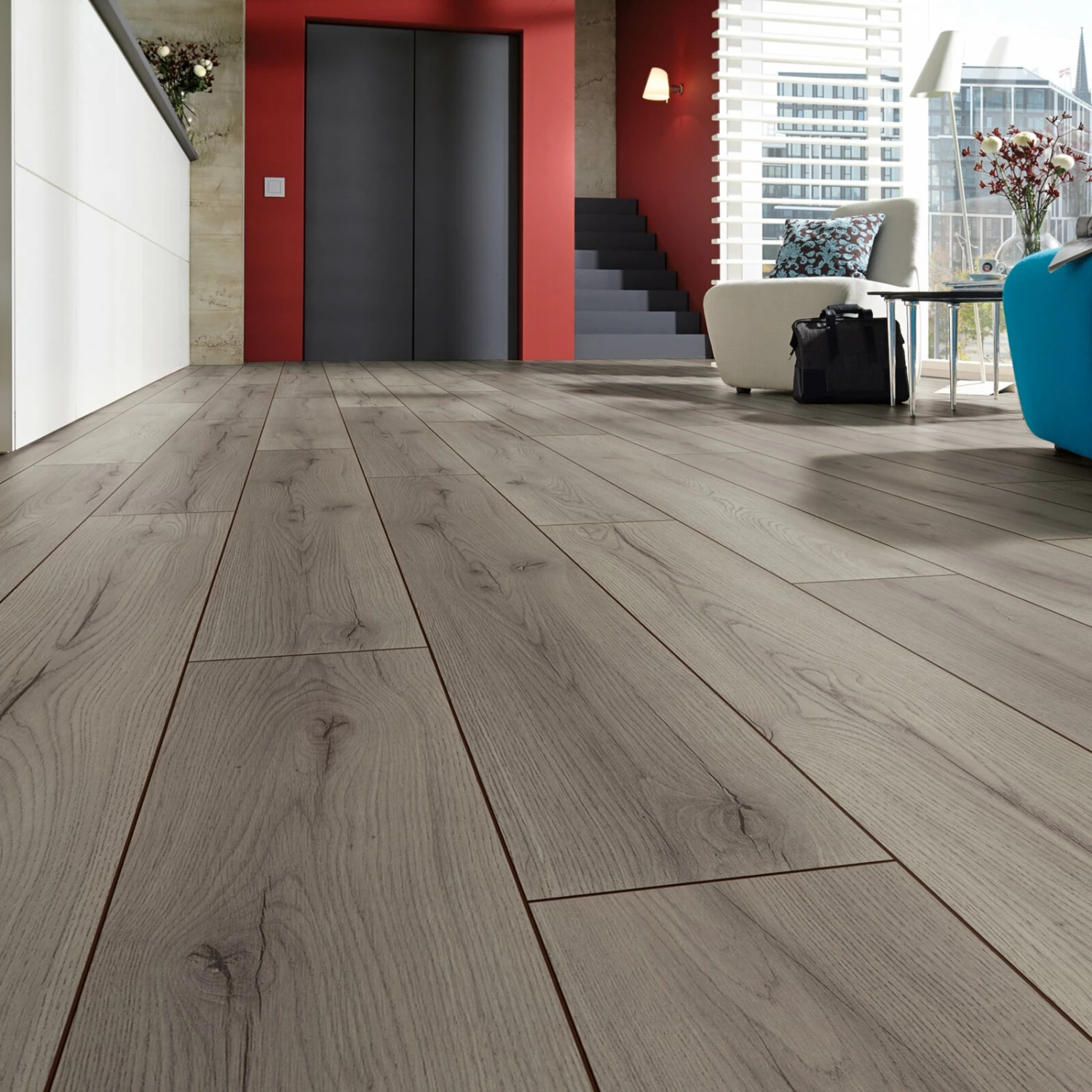 Laminat - Century Eiche grau - V4-Fuge - 7 mm 3 Laminat - Century Eiche grau - V4-Fuge - 7 mm – Bild 3