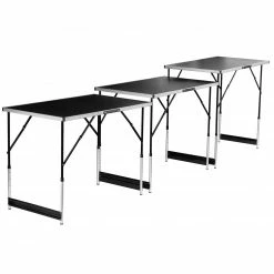3-teiliges Mehrzwecktisch-Set - Höhen 4-fach verstellbar