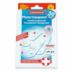 Pflaster-Set - transparent - wasserfest - 50-teilig