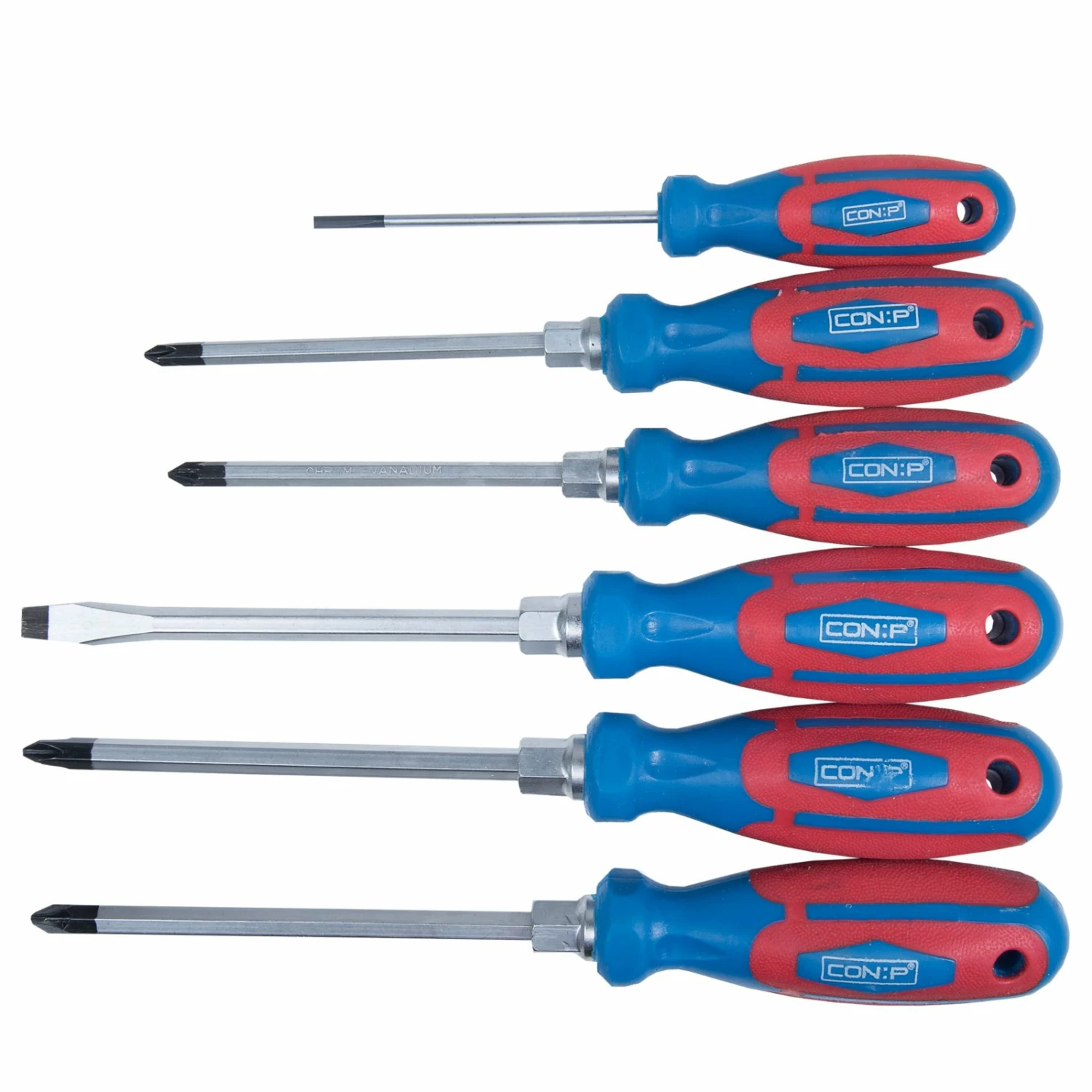 Schraubendreher-Set - Stahl - 6 teilig 1 Schraubendreher-Set - Stahl - 6 teilig