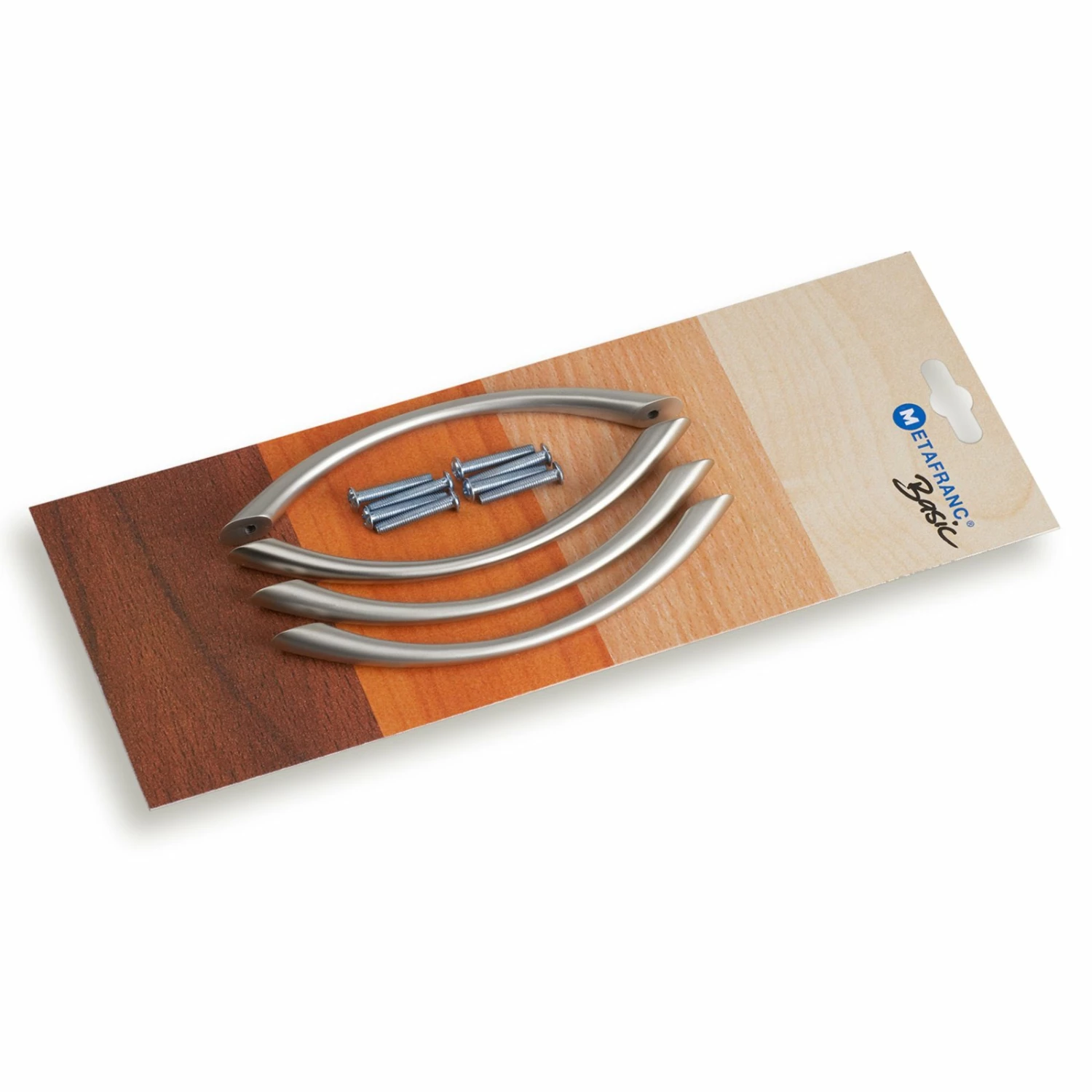 4er-Set Möbelgriffe - Nickel matt - 148 mm 1 4er-Set Möbelgriffe - Nickel matt - 148 mm