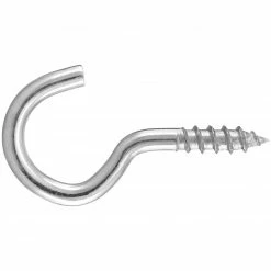 Schraubhaken - verzinkt - gebogen - 30 mm