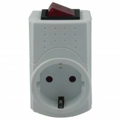 Schuko-Zwischenstecker - mit Schalter