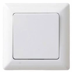 Wechselschalter - weiß - inkl. Rahmen
