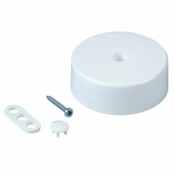 Verteiler-Baldachin - weiß - mit Zugentlastung - Ø 66 mm