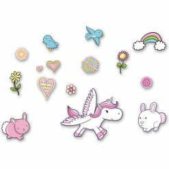 Wandtattoo - Einhorn-Motiv - selbstklebend