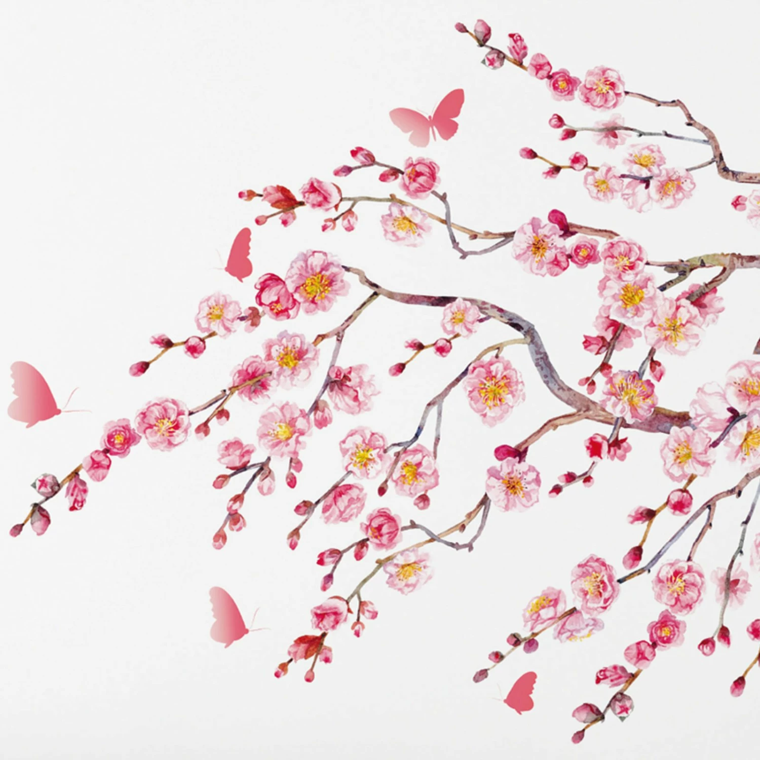 Wandtattoo - pink - Kischblüten-Motiv - selbstklebend 2 Wandtattoo - pink - Kischblüten-Motiv - selbstklebend – Bild 2