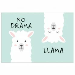 Wandtattoo - No Drama Lama Motiv - selbstklebend