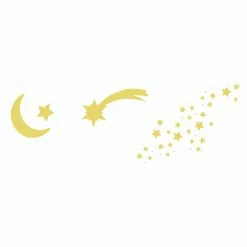 Wandtattoo - Sterne - gelb - selbstklebend