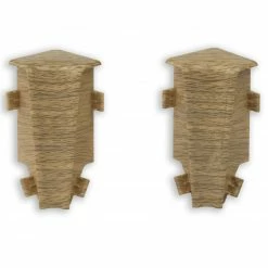 profitan 2er-Set Innenecken - Weißbuche - für Sockelleisten: 58 mm hoch