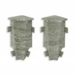profitan 2er-Set Innenecken - Buche grau - für Sockelleisten: 58 mm hoch
