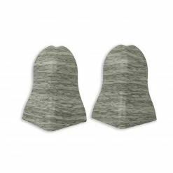 profitan 2er-Set Außenecken - Buche grau - für Sockelleisten: 40 mm hoch