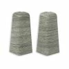 profitan 2er-Set Außenecken - Buche grau - für Sockelleisten: 58 mm hoch