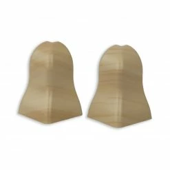 profitan 2er-Set Außenecken - Ahorn - für Sockelleisten: 40 mm hoch