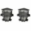 profitan 2er-Set Innenecken - Silber dunkel - für Sockelleisten: 40 mm hoch