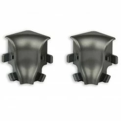 profitan 2er-Set Innenecken - Silber dunkel - für Sockelleisten: 40 mm hoch