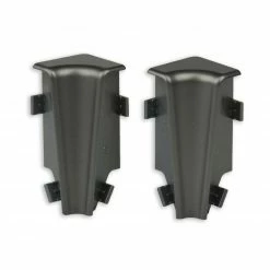profitan 2er-Set Innenecken - Silber dunkel - für Sockelleisten: 58 mm hoch