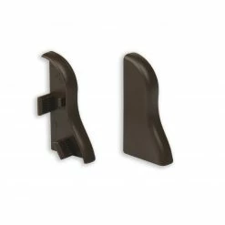 profitan 2er-Set Endkappen - dunkelbraun - für Sockelleisten: 40 mm hoch