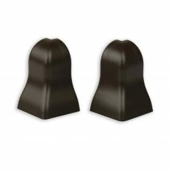 profitan 2er-Set Außenecke - dunkelbraun - für Sockelleisten: 40 mm hoch