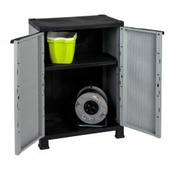 Mehrzweckschrank - Rattan-Optik - 92 cm hoch -Baumarkt Verkaufsgeschäft 2768000800 03 1600Wx1600H