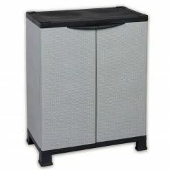 Mehrzweckschrank - Rattan-Optik - 92 cm hoch