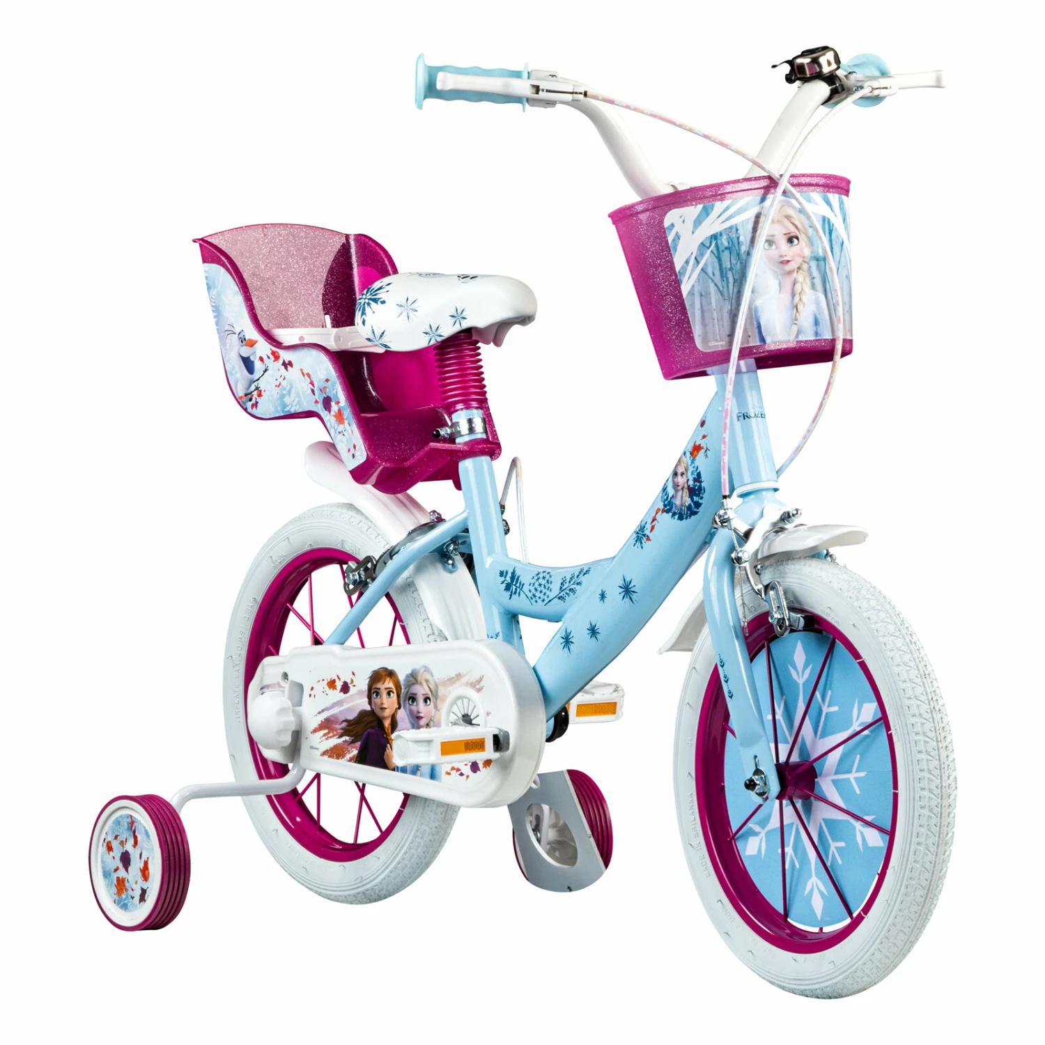 Kinderfahrrad FROZEN 14'' - hellblau - 26 cm 2 Kinderfahrrad FROZEN 14'' - hellblau - 26 cm – Bild 2