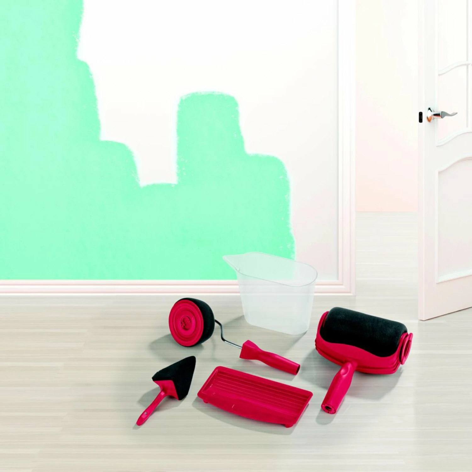 EASYMAXX 5-teiliges Streichset PAINT MAX PRO - rot 2 EASYMAXX 5-teiliges Streichset PAINT MAX PRO - rot – Bild 2