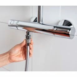 PUREGREEN Wassersparer - Duschaufsatz - chromfarbig -Baumarkt Verkaufsgeschäft 2791005300 03 1600Wx1600H