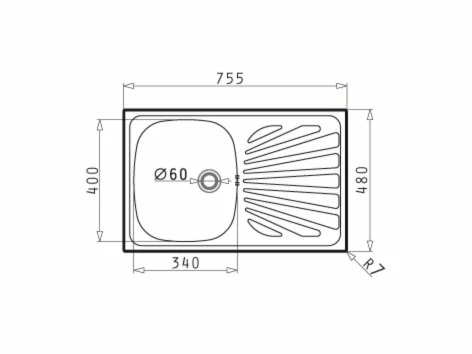 Einbauspüle - Edelstahl - Unterschränke ab 45 cm 2 Einbauspüle - Edelstahl - Unterschränke ab 45 cm – Bild 2