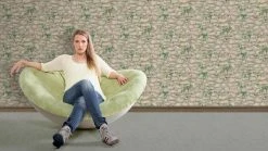 Papiertapete DEKORA NATUR 6 - Steine mit Pflanzenranke - 10 Meter -Baumarkt Verkaufsgeschäft 9000861400 03 1600Wx1600H