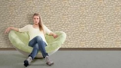 Papiertapete DEKORA NATUR 6 - Steinwand - beige - 10 Meter -Baumarkt Verkaufsgeschäft 9000861500 03 1600Wx1600H