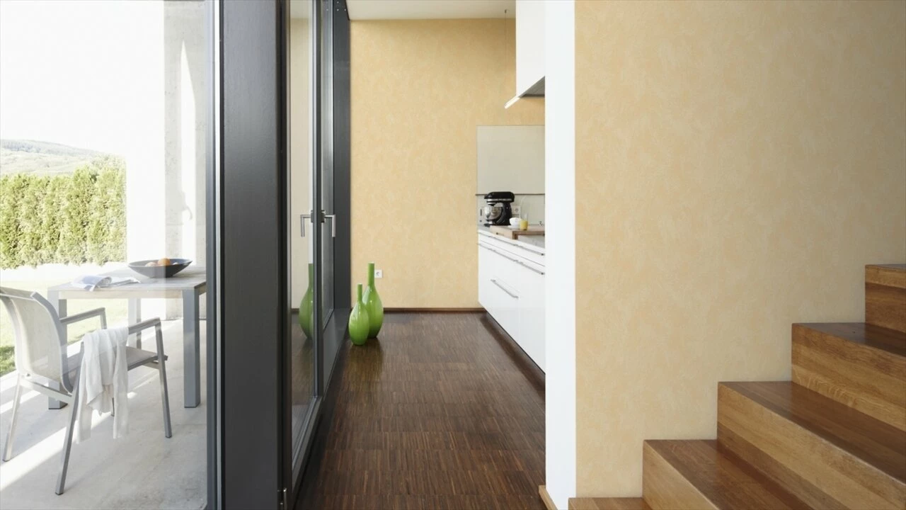 A.S. Creation Vliestapete OK 6 - uni gelb - 10 Meter 2 A.S. Creation Vliestapete OK 6 - uni gelb - 10 Meter – Bild 2