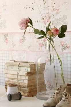 Papier-Borte DJOOZ - rosa-beige - 5 Meter -Baumarkt Verkaufsgeschäft 9000942500 04 1600Wx1600H