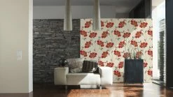 Vinyltapete ATLANTA - beige-metallic - 10 Meter -Baumarkt Verkaufsgeschäft 9000977900 03 1600Wx1600H