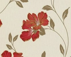 Vinyltapete ATLANTA - beige-metallic - 10 Meter