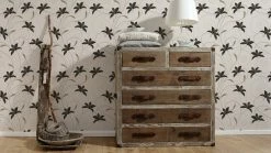 Vinyltapete ATLANTA - creme-metallic - 10 Meter -Baumarkt Verkaufsgeschäft 9000978800 04 1600Wx1600H